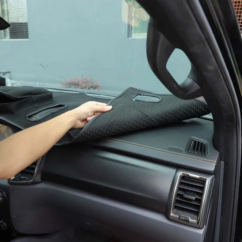 

Instrument Panel Storage Sunscreen Pad Dashboard Storage Sun Protection Pad Accessory For Ford Ranger 2015-2021 Left-Hand Drive