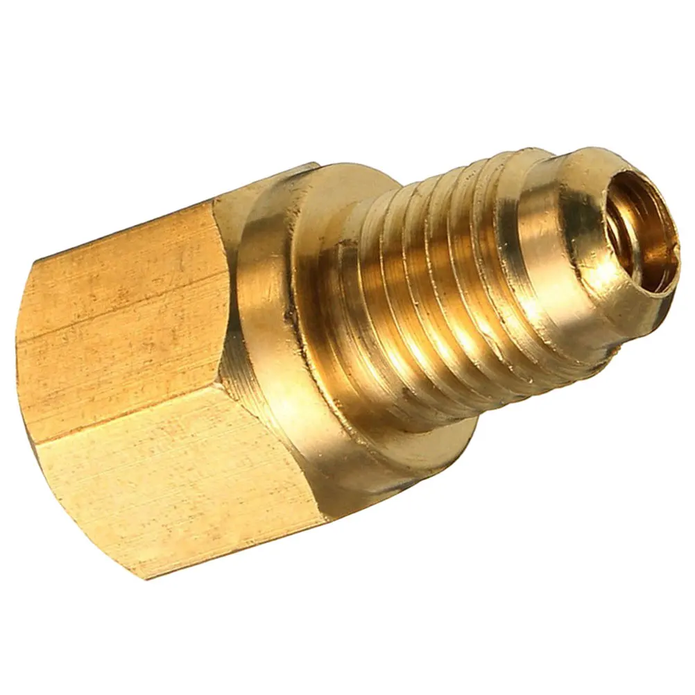 

Air Conditioning Adapter 1/4 Inch To 1/2 Inch Brass Refrigerant Fitting For Car Ac System Vacuum Pump Adapter Air
