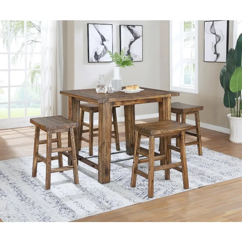 

Furniture 20" H Industrial Wood Dining Stool