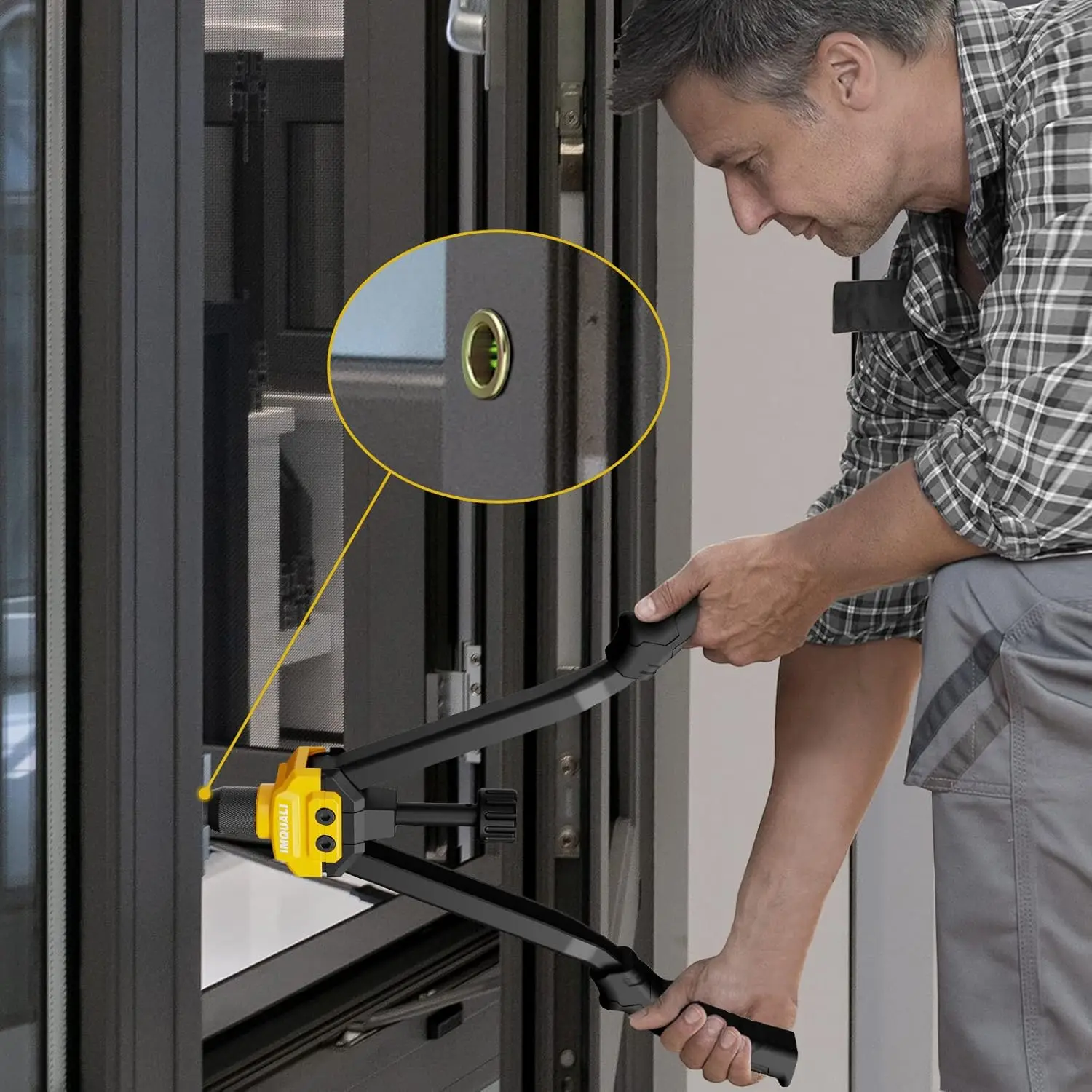 Rivet Nut Tool Rivet Nut Kit, 16" Rivnut Tool Kit with 13 Metric & SAE Mandrels Rivet Nut Assortment Kit with 130 Rivet Nuts