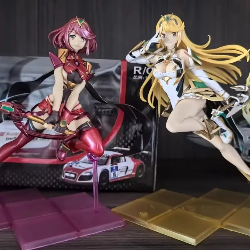 

22cm Xenoblade Chronicles 2 Figure Pyra Action Figures Mythra Figurine Pvc Gk Statue Model Doll Collect Decor Toys Birthday Gift