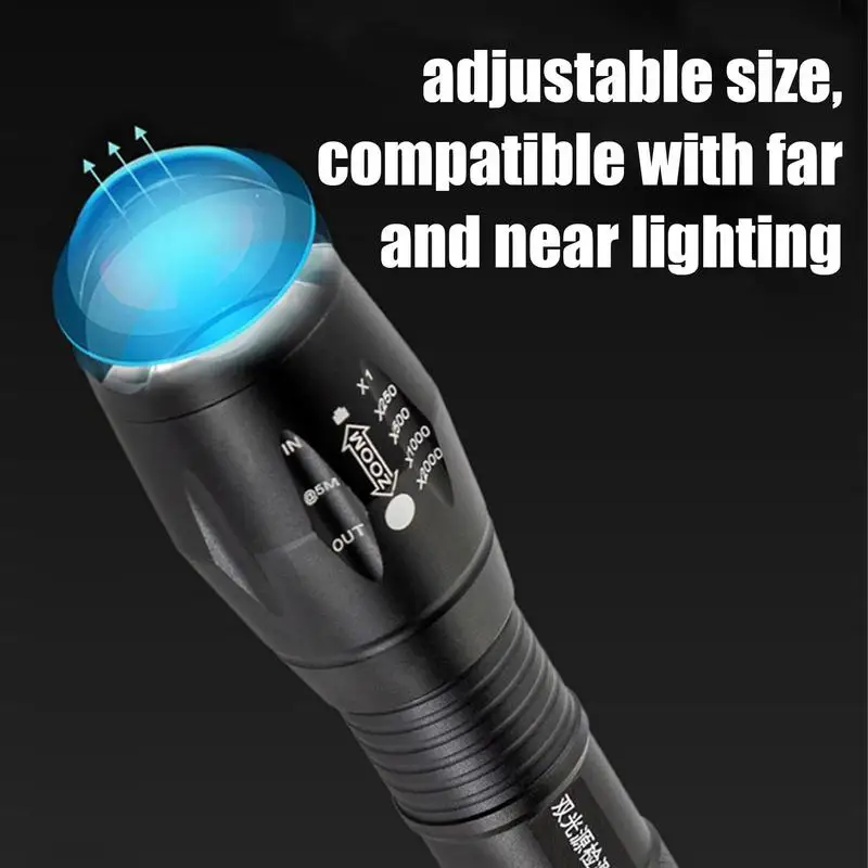 UV Flashlight Light Violet Flashlight LED Portable UV Flashlight Powerful Blacklight Detector Waterproof Handheld Torch Light