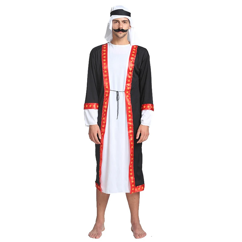 Erwachsene Prinz Arabisch Arabisch Kostüm Männer Nahen Osten Kostüme Halloween Purim Karneval Cosplay Outfits Halloween Cosplay Kostüme