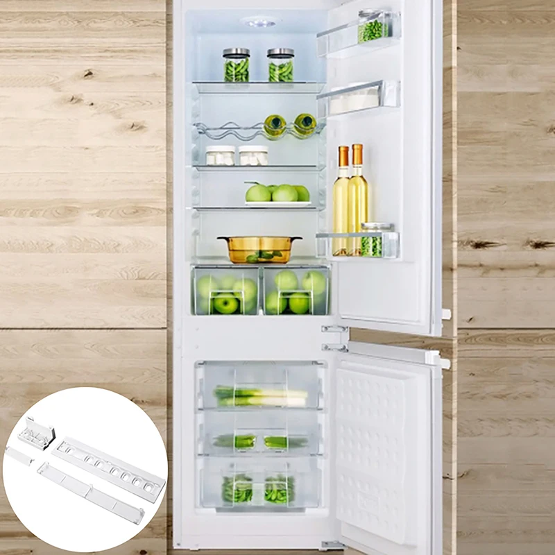 1 Satz eingebauter Kühlschrank Gleit schiene Montages atz Kühlschrank tür Schiebe führung mobile Rutschen neu