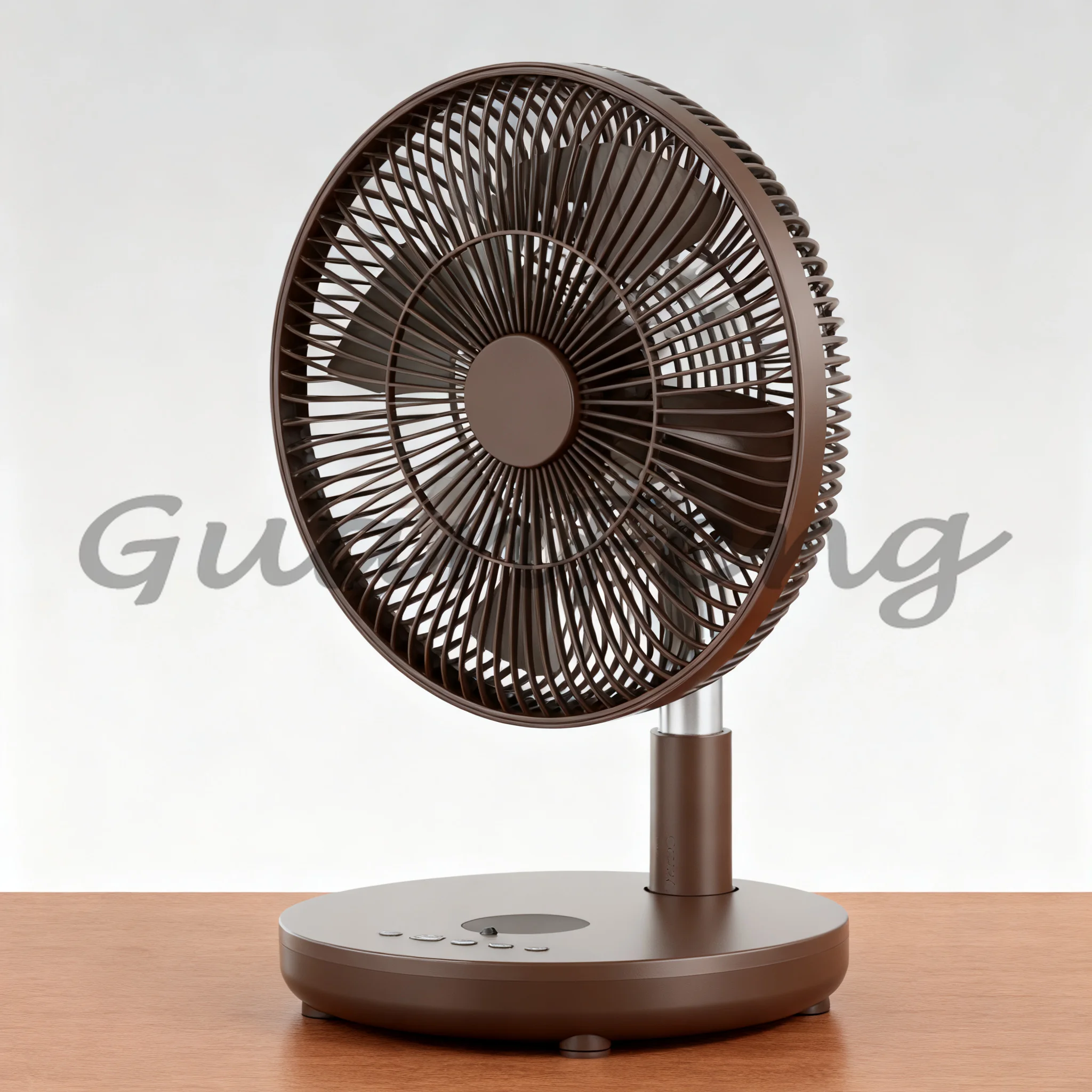 12 Inch KW12 Rechargeable Vertical Fan, Telescopic Swing Base Adjustable Cooling Fan