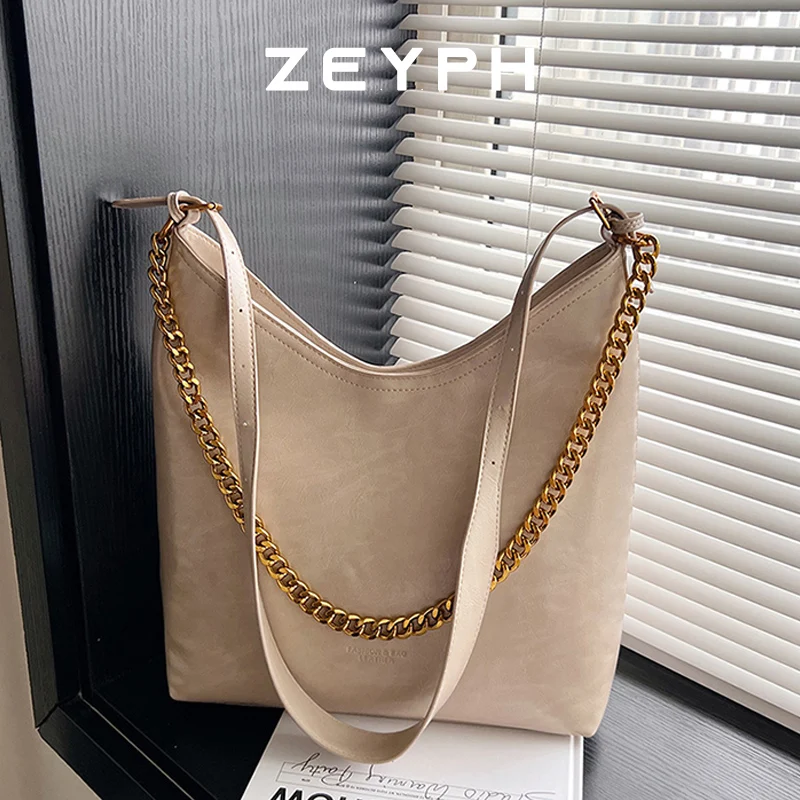 

Zeyph Commuter Simple Solid Colour Women s Chain Bag Shoulder Bag Crossbody Bag 2025 New Four Seasons Model Large Capacity