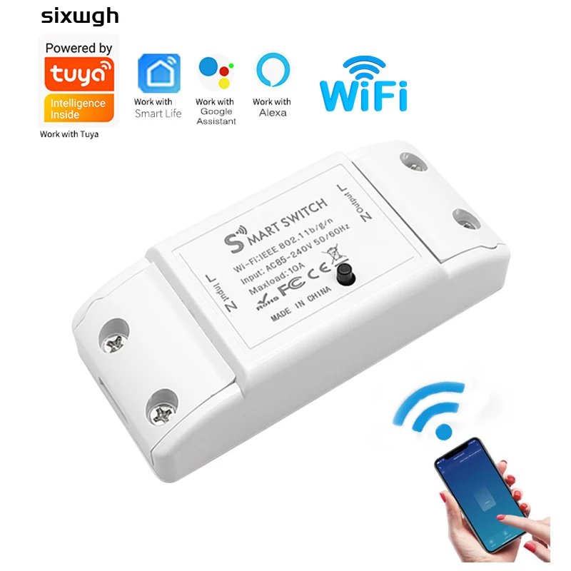 Tuya WiFi Smart Switch - Timer & Countdown Switch Braeck Supports Smart Life APP Works with Alexa Google Home Voice Control
