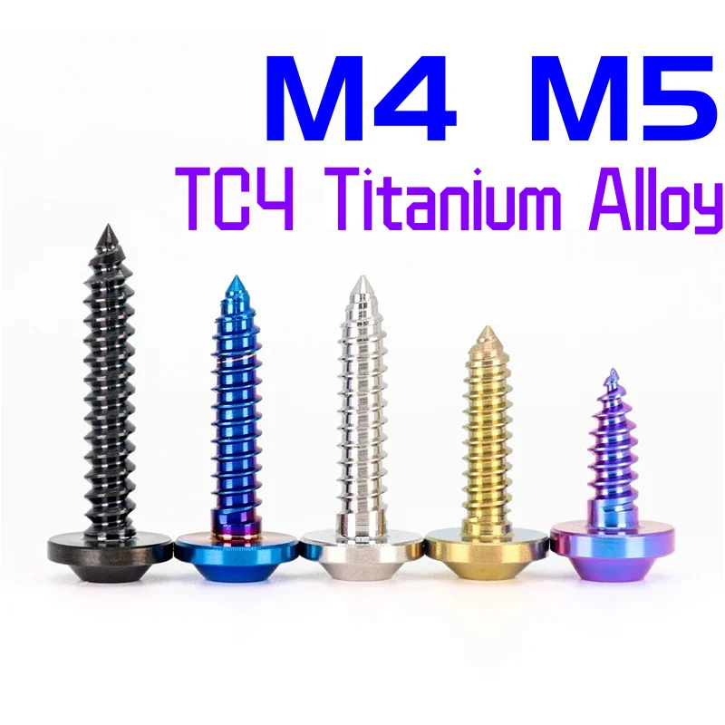 M4 M5 TC4 Titanium Alloy Flying Saucer Head Internal Plum Blossom Self Tapping Screws Six-Lobe Torx Head Modified Bolts