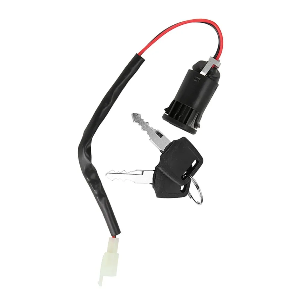 

2 шт. прочный 2-позиционный замок зажигания 50cc-250cc запасная часть ключ зажигания 2-проводной переключатель зажигания ATV