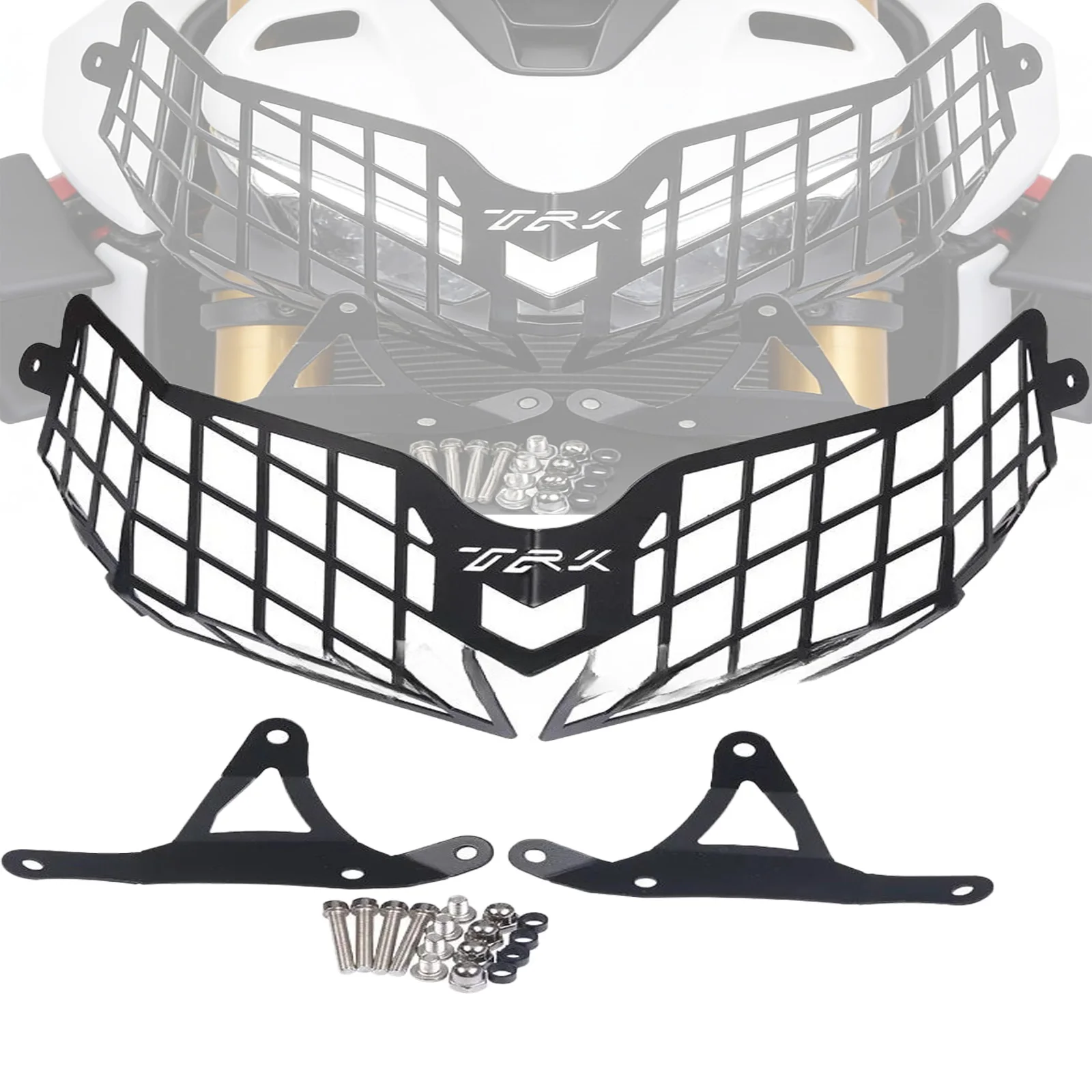 

For Bennelli TRK 502 TRK502x 2018-2025 Motorcycle Headlight Head Light Guard Protector Cover Grille Motorcycle Modification