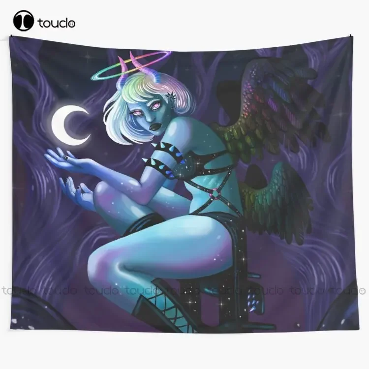 

Мюрмир Ангел Ночи гобелен красивый гобелен гобелен настенный для гостиной спальни общежития комнаты домашний декор настенное покрытие
