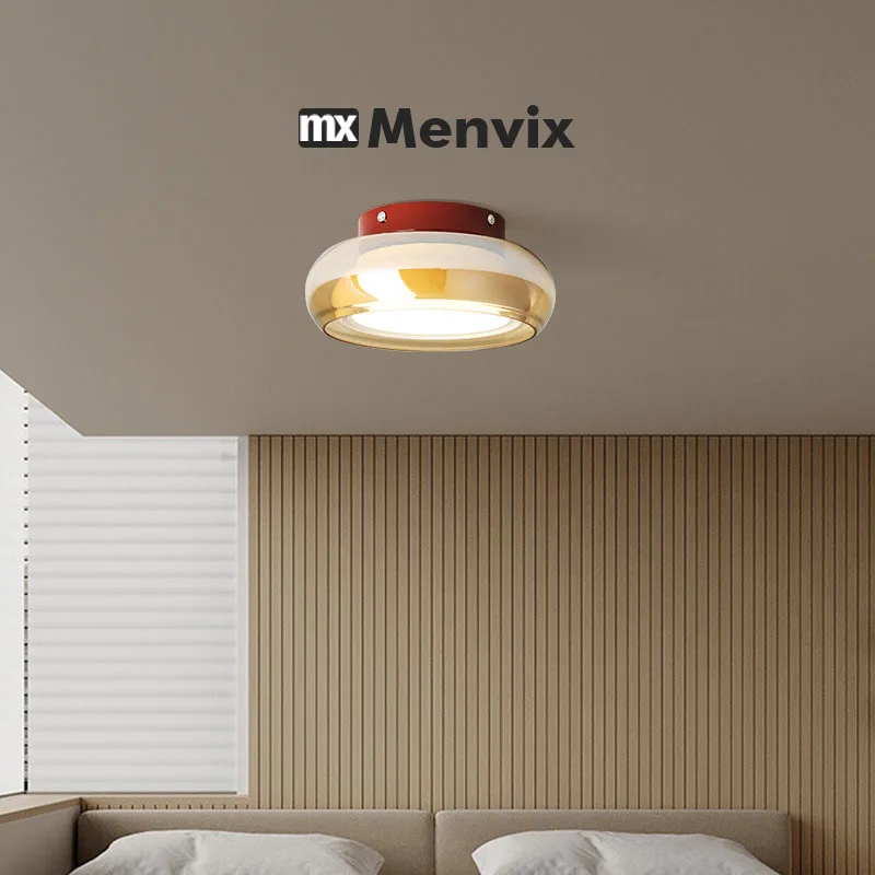 الممر الفرنسي الزجاج وحدة إضاءة LED جداريّة ضوء الفن الإبداعي مدخل الشرفة ضوء السقف الفاخرة العتيقة مرحاض شرفة ضوء الزخرفية