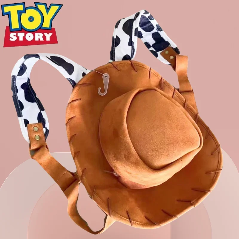 

Toy Story Woody Disney series for boys and girls new fashion, personality, fun and creative, cute cartoon hat shape backpack