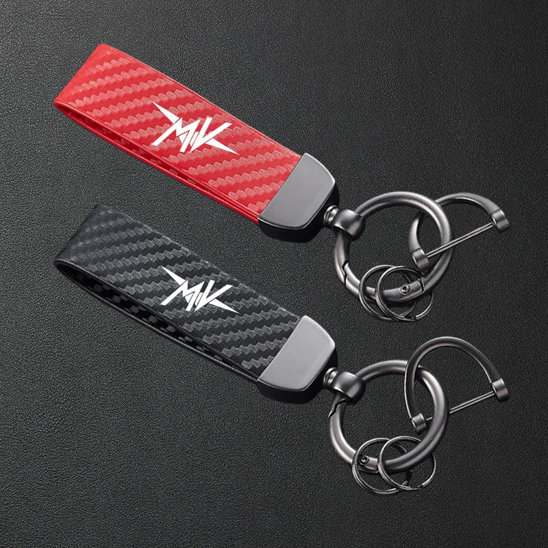 Llavero de Motocicleta de Cuero Texturizado con Fibra de Carbono para MV Agusta F3 675 800 Brutale 800 1000 Turismo Veloce RC Mandello