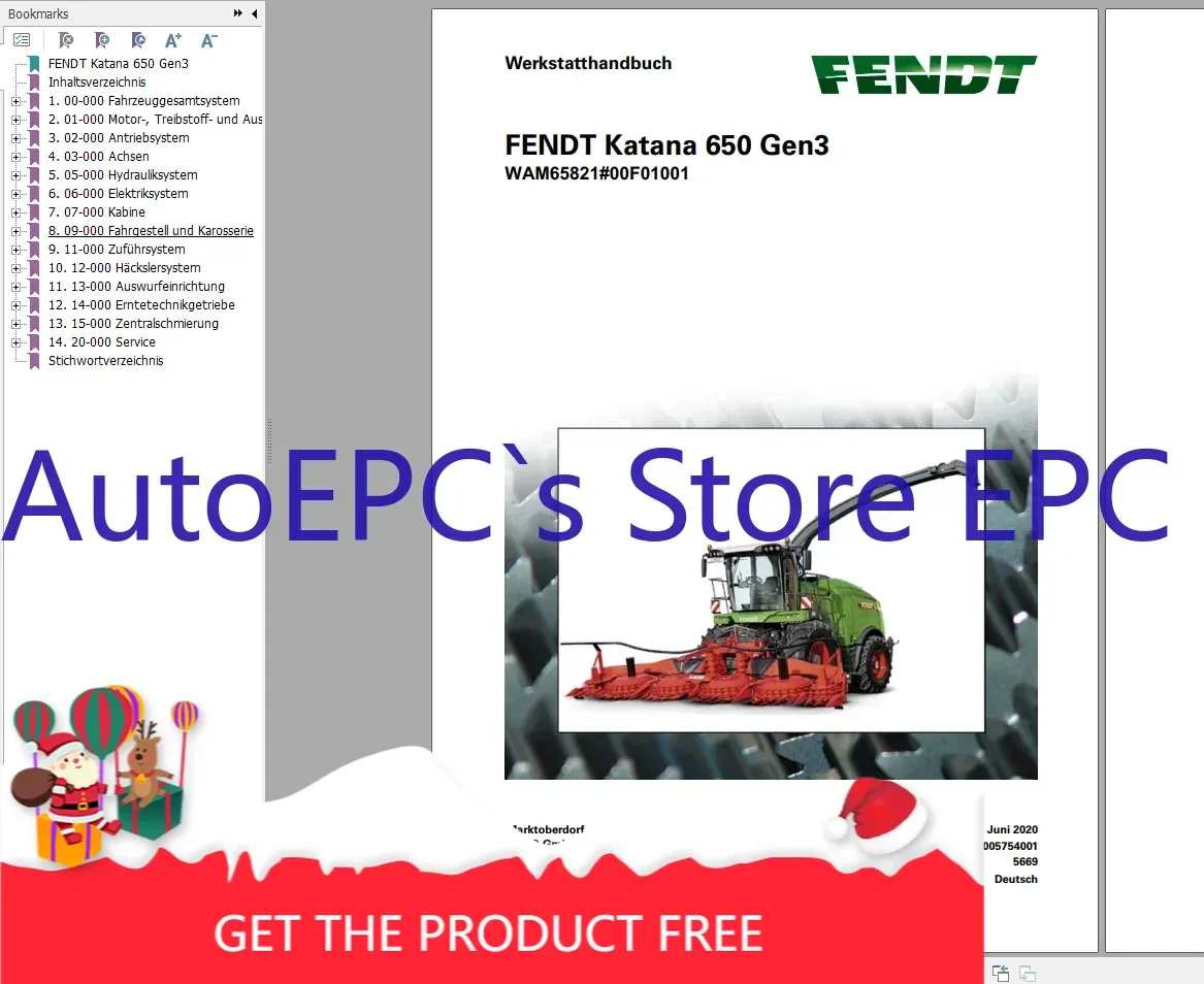 

AutoEPC FENDT Forage Комбайн диаграммы, оператор и руководства по мастерской, многоязычный DVD