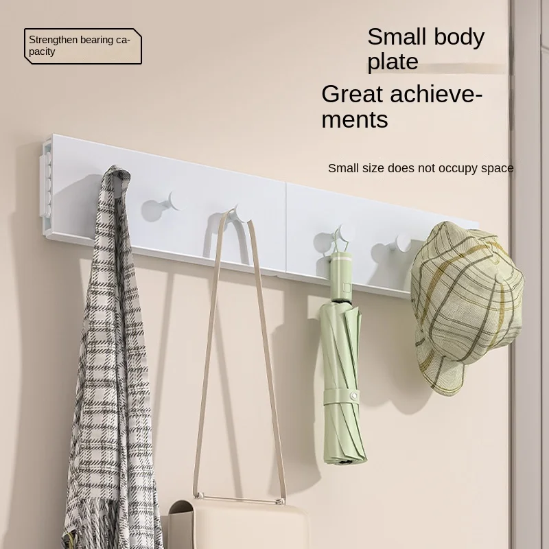 Adjustable Wall Mounted Clothes Hanger with Invisible Design - Foldable Drying Rack for Balcony and Bathroom Towel Storage