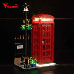 Vonado LED light 21347 set is suitable for Red London Telephone Box building blocks (including lighting accessories only)