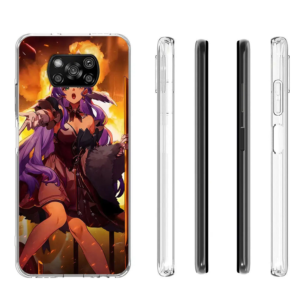 Boothill Firefly Jade Honkai Star Rail Case for Xiaomi Poco X6 X4 F4 X3 X5 F5 M5s F1 F3 M3 F2 M4 Pro TPU Transparent Phone Cover