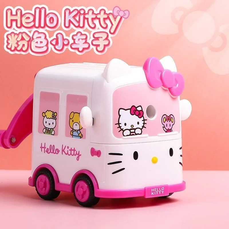 

New cute Hello Kitty cartoon kawaii elementary school students easy to use hand-operated pencil sharpener pencil sharpener