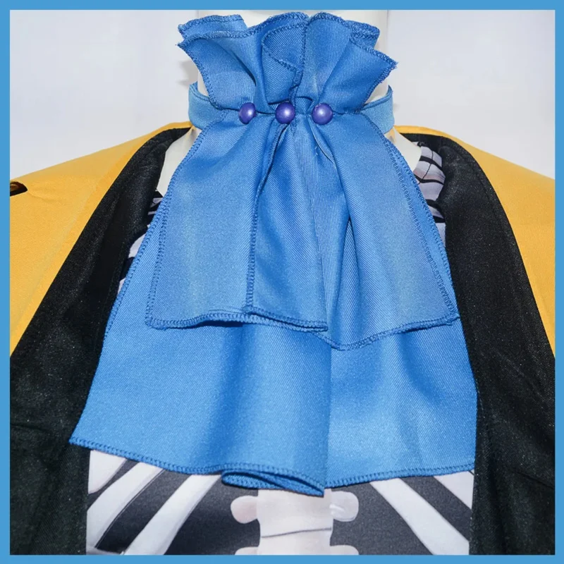 Anime Burukku Cosplay Costume Brook Revive-Revive Fruit Wig Skull Printing Uniform Coat Man Halloween Masquerade Ball Suit