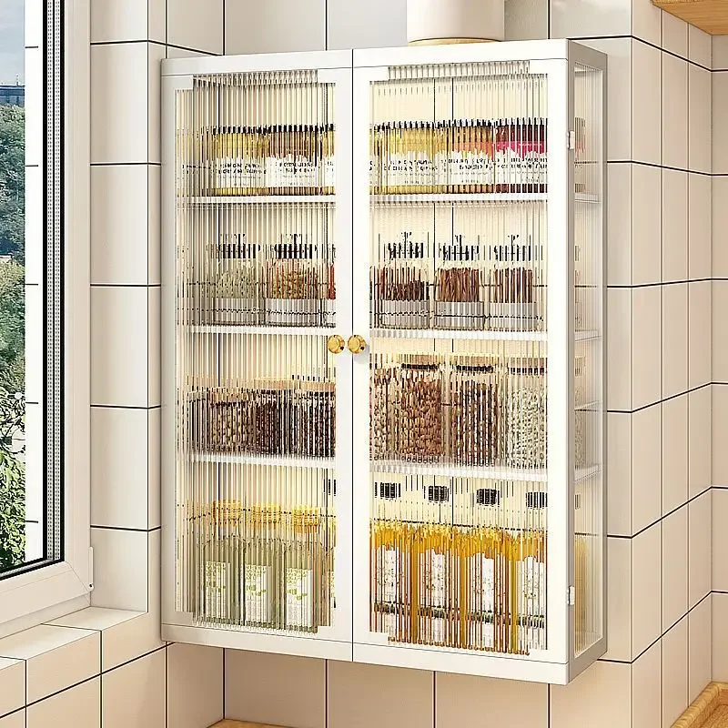 Perforation-free bathroom storage cabinet bathroom rack wall-mounted toilet cabinet
