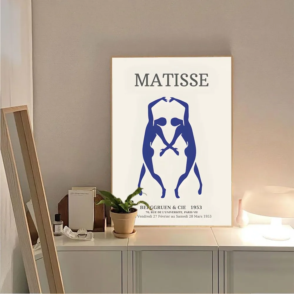 Matisse Abstract Character Line Portrait Mural Poster Kraft Club Bar Paper Poster Wall Art Painting Bedroom Study Stickers