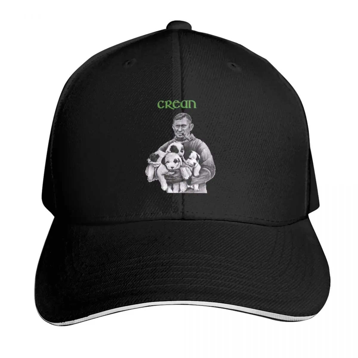 Tom Crean and Puppies Baseball Cap Curved Brim Classic Fit Low Profile Unstructured Unisex for Men Women