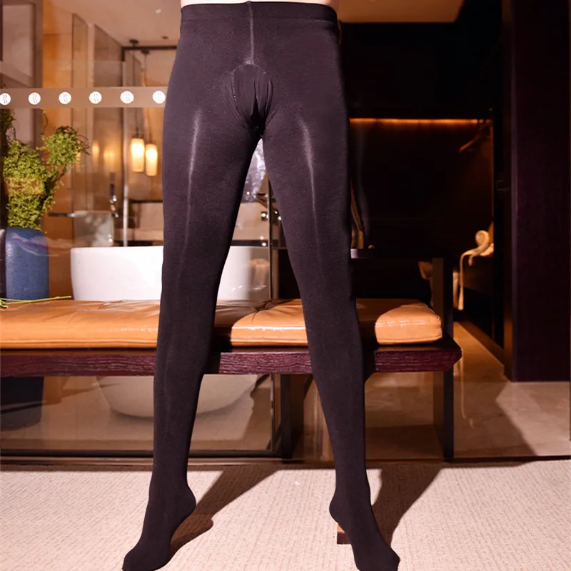 2022 New Men Autumn Pants Tights Spring Boys Elastic Cotton Leggings Pantyhose Black Gray Maximum 50-90KG Stretch cotton