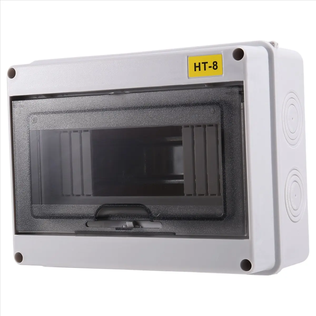 ✼IP65 Mcb Breaker Box Distribution Protection Box ABS Power Electronic Din Rail Enclosure for Circuit Breaker HT-8 Way