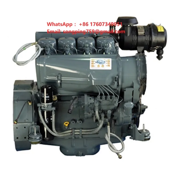 Naturally Intake Air Cooled 40hp 50hp 60hp 70hp 4 Cylinder  Diesel Engine F4l912 for Construction Machine