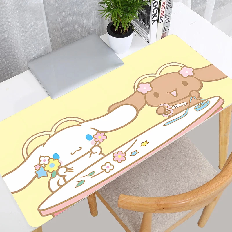 Mouse Pad Cinnamoroll E-sports Anime Gamer Computer HD Mousepad Kawaii Gaming Accessories Tablet Varmilo Keyboard Pad Mausepad