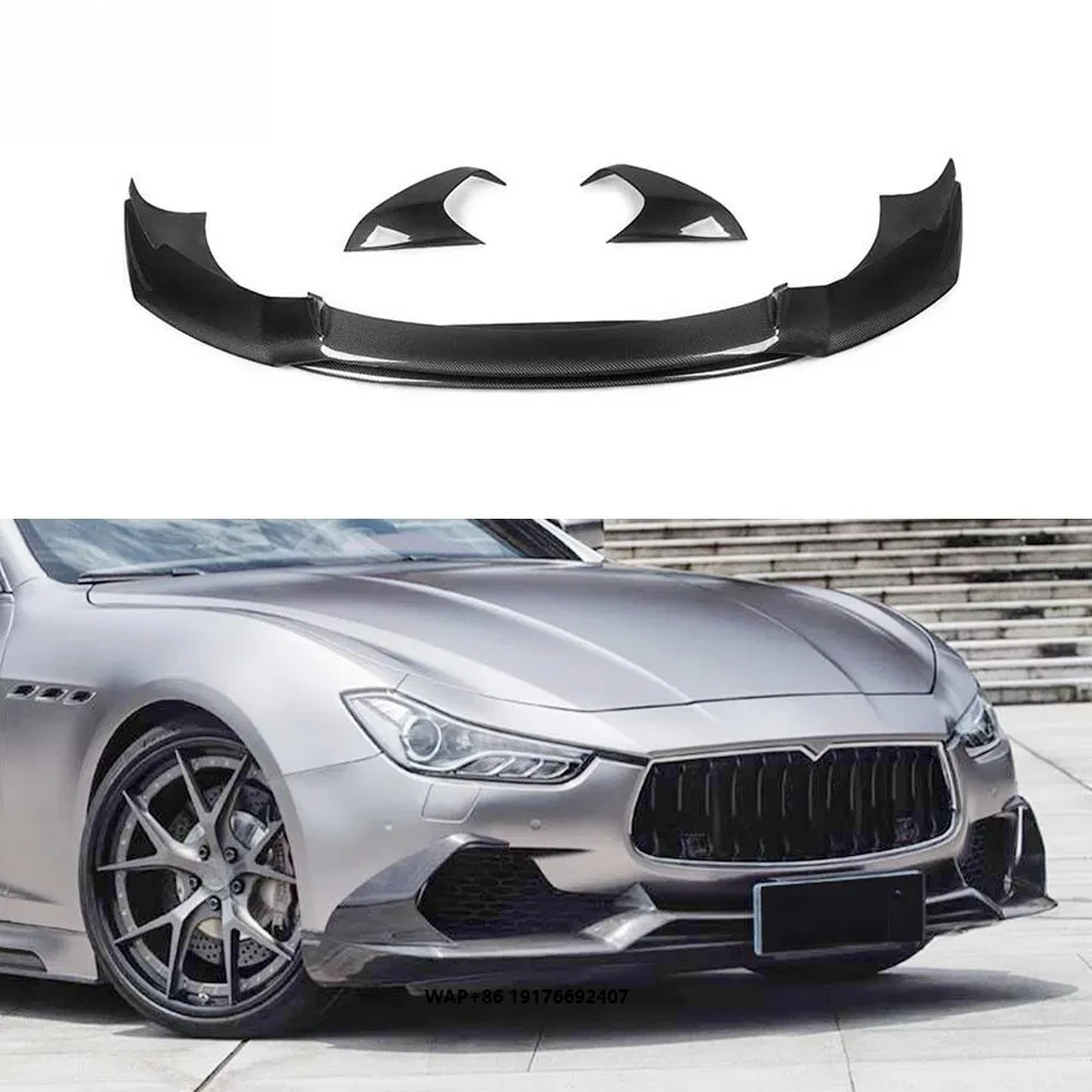 

Разделитель переднего бампера Ghibli из сухого углеродного волокна премиум-класса для Maserati Ghibli