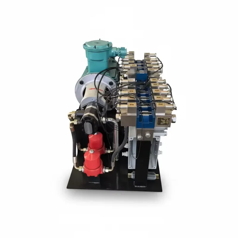 Custom Piston Pump Hydraulic Pump Station With Remote Control Panel And Wiring Harness, 220v 50kw 0-700bar