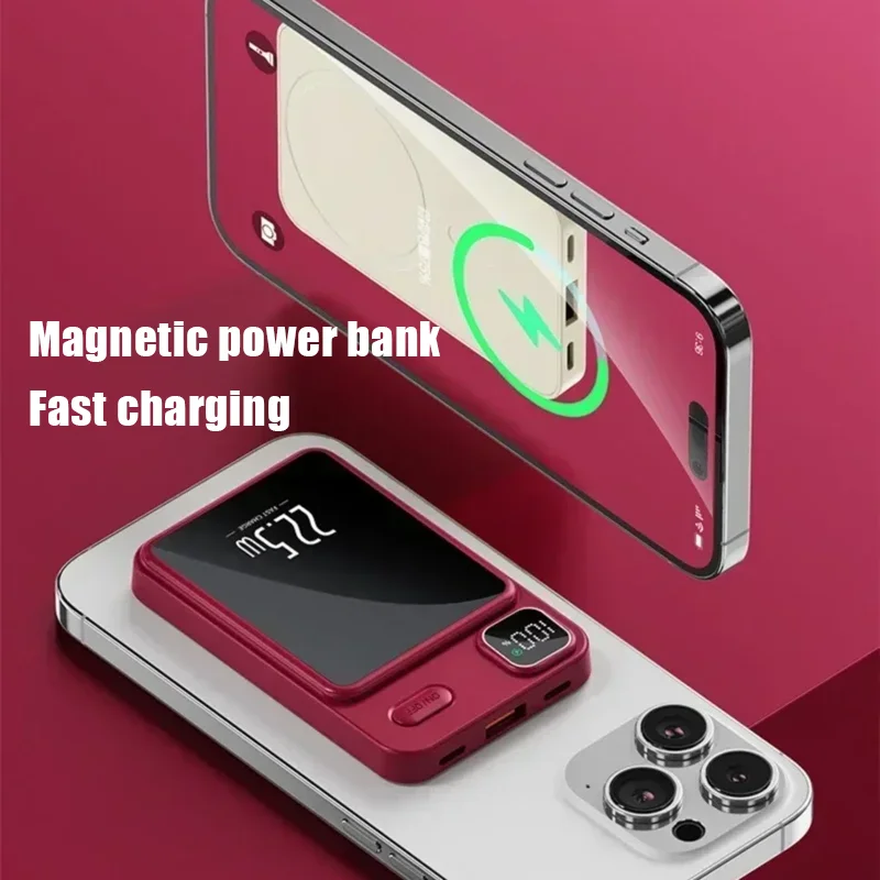 Xiaomi 50000mAh Magnetic Wireless Charger Power Bank Portable External Battery Fast Charging PowerBank For iPhone Xiaomi Lenovo