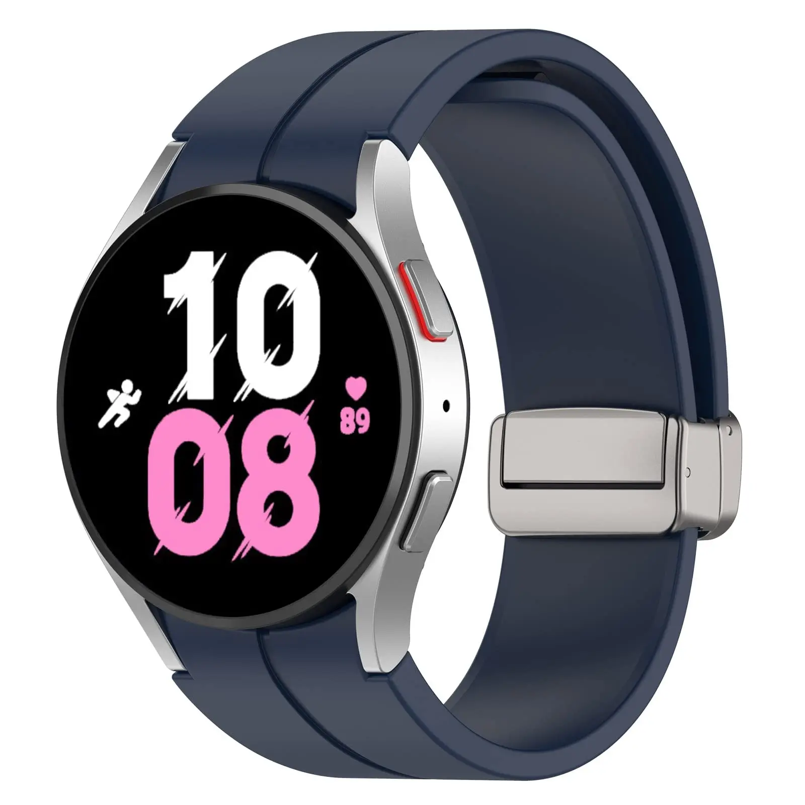 Original Silikonarmband für Samsung Galaxy Watch 7 6 5 4 44 mm 40 mm Watch5 Pro 45 mm Magnetschnalle Band Watch6 Classic 43 mm 47 mm – Detail 2