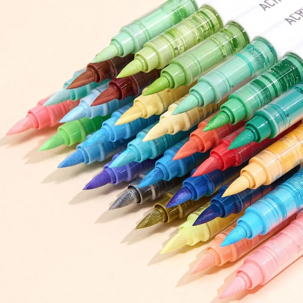 

Водяная кисть с тонким наконечником, красочный маркер, многоцелевые 9-цветные акварельные ручки, стираемый портативный маркер, детский каракули