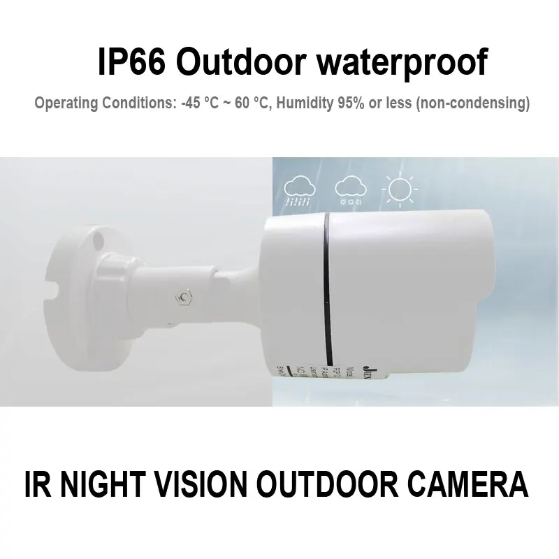 AHD Camera 1080P AHD Security Surveillance High Definition Outdoor Waterproof CCTV Infrared NightVision Bullet Wired Home Camera