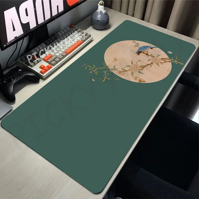 Large Mousepad Gamer Mousepads Keyboard Mat Desk Rug Chinese Ink Wash Painting Pc HD Desk Mats Company Mouse Pad For Gift