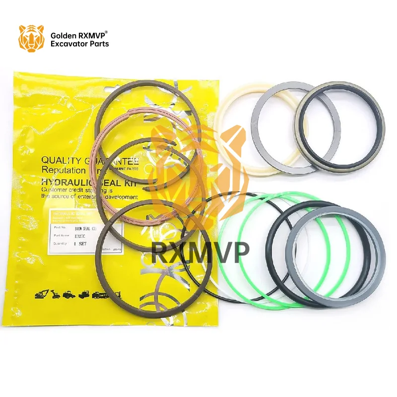 E320C E312D E307C E318 E320C Excavator Parts Cylinder Repair Kit Boom Cylinder Kit Arm Cylinder Kit