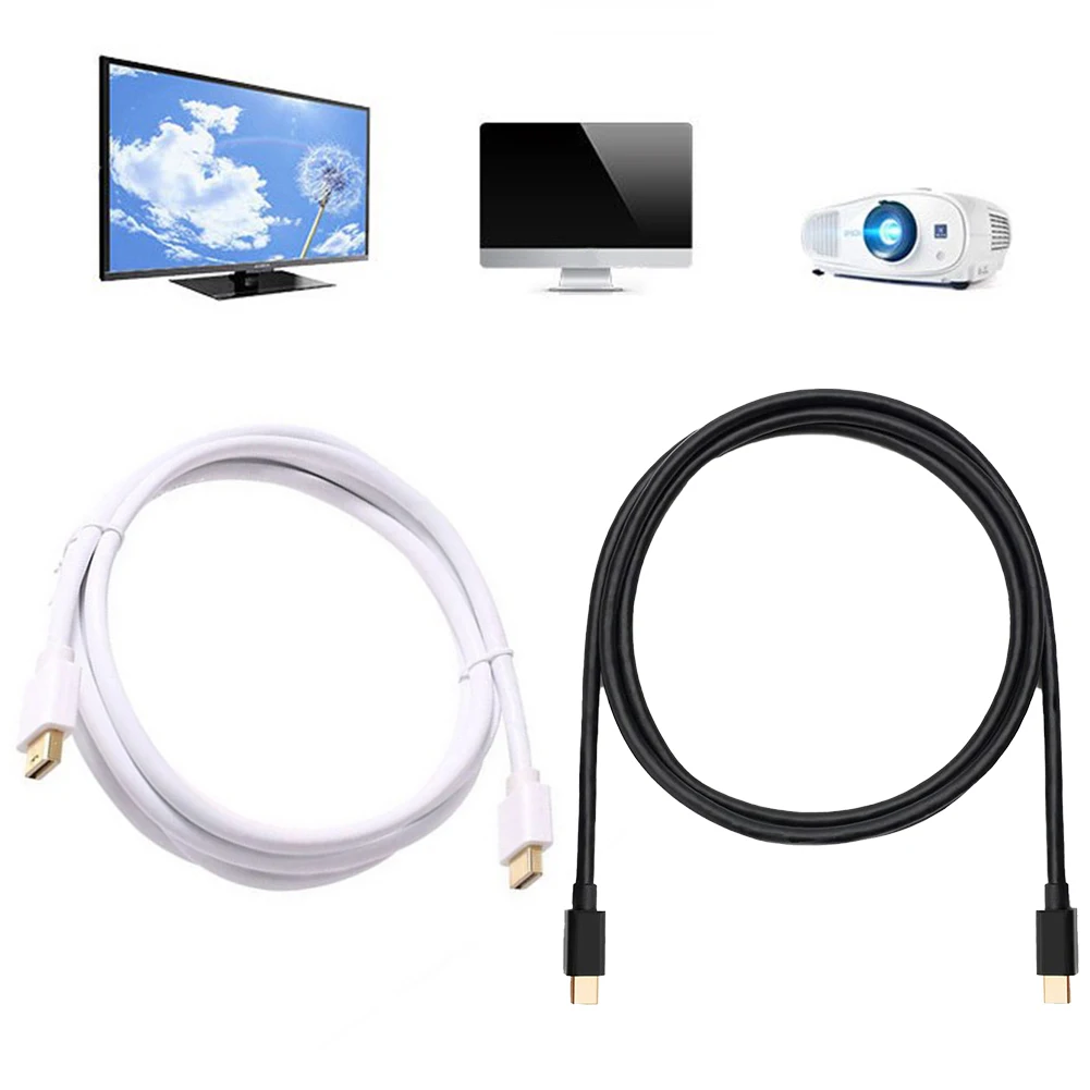 

1.8m MiniDP To MiniDP Male To Male Extension Cable Adapter Cable Universality DisplayPort Extension Cable