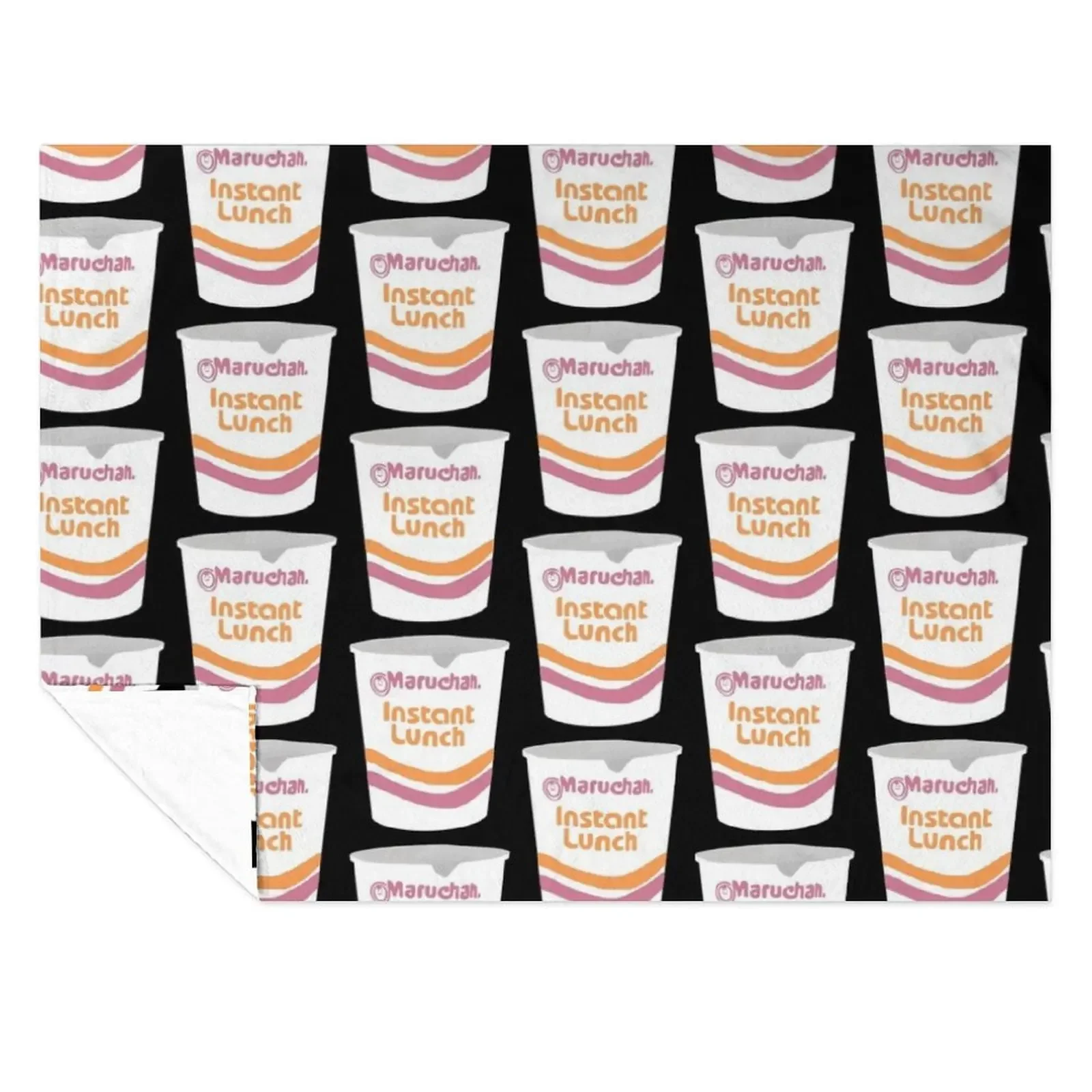 

Maruchan Instant Lunch Ramen Throw Blanket Flannels Plaid on the sofa Weighted Thermals For Travel Blankets