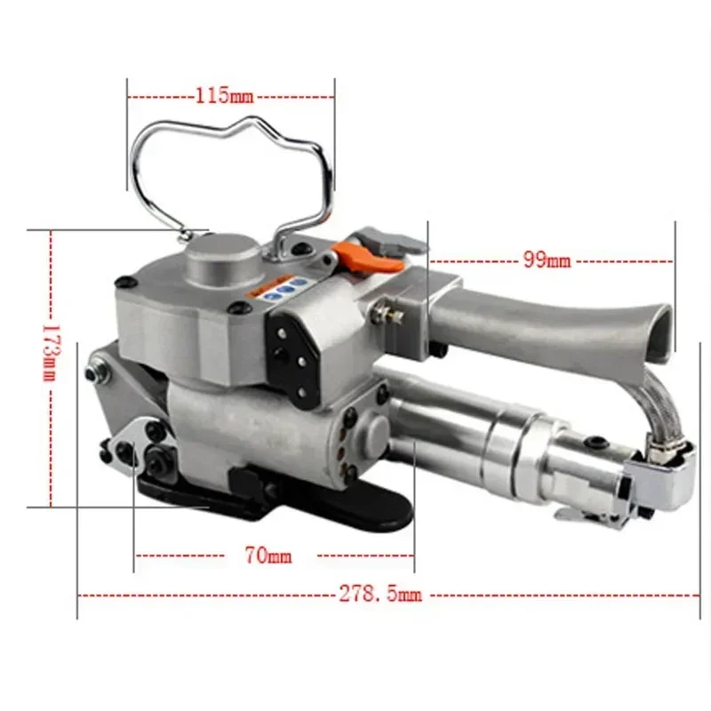 Baler Portable Pneumatic PET Strapping Wrapping Machine Banding Tool Packing Machine 12-19mm PP Plastic Strap Hot sales