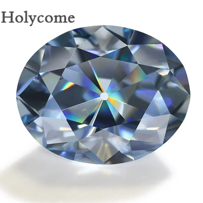 ホリカムモアッサナイト楕円形ルースストーン、ヨーロッパカット、シックな宝石、テストポジティブvv1、グラ証明書、複数の色、3x5x13x18mm