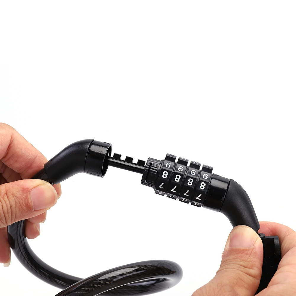 قفل الدراجة المضاد للسرقة، قفل كابل فولاذي لقفل سكوتر كهربائي للدراجة على الطرق الجبلية