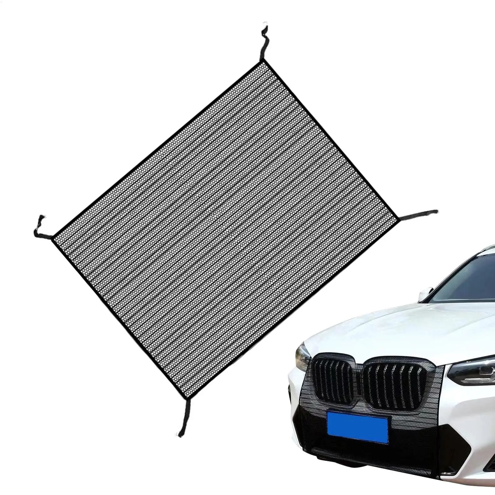 Car Grille Protection Net Air Intake Racing Grille Mesh Front Bumper Net Styling Foldable Car Styling for Sedans SUVs Mpvs