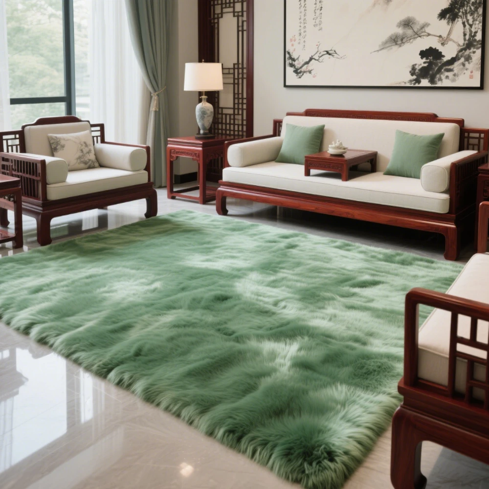 

VIKAMA Wear - resistant and Lightweight Modern and Simple Style Silk - Wool Living Room and Bedside Mats, Soft, Comfortable