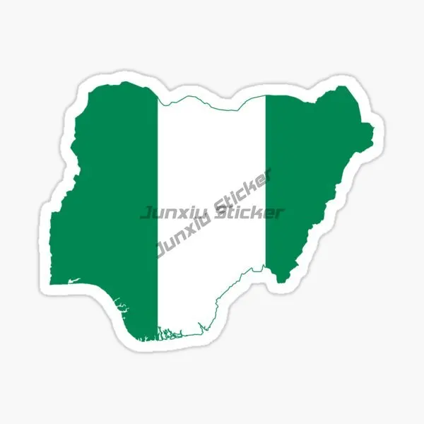 Rectangle Car Sticker BURKINA FASO MALI MAURITANIA NIGERIA SIERRA LEONE SENEGAL Map National Flag Vinyl Self-adhesive Decal 6