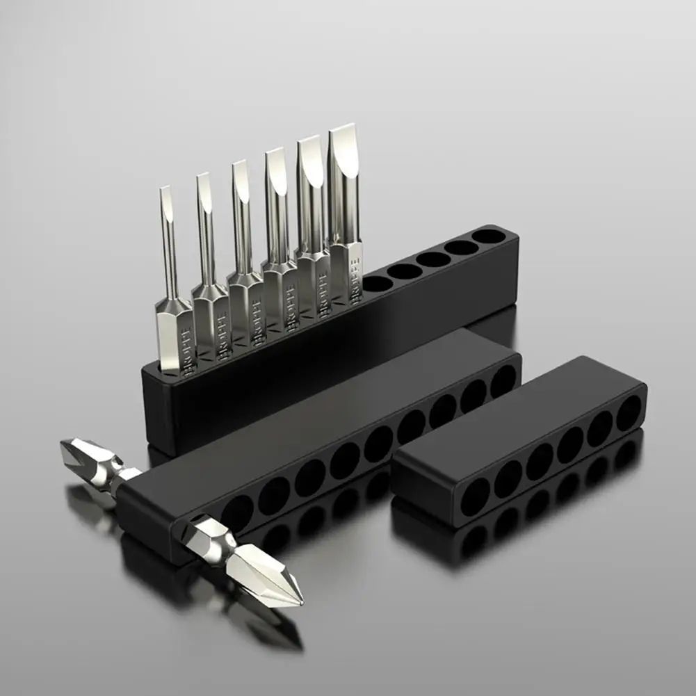 6/10/11/12 Holes Drill Bit Storage Case Screwdriver Head Holder Hex Shank Screwdriver Bit Holder For 6.35mm/ 1/4