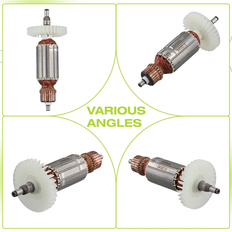 【Obniżka ceny!】Wirnik kotwicy ręcznej szlifierki kątowej Zamiennik wirnika do 9523NB S1M-FF-100A