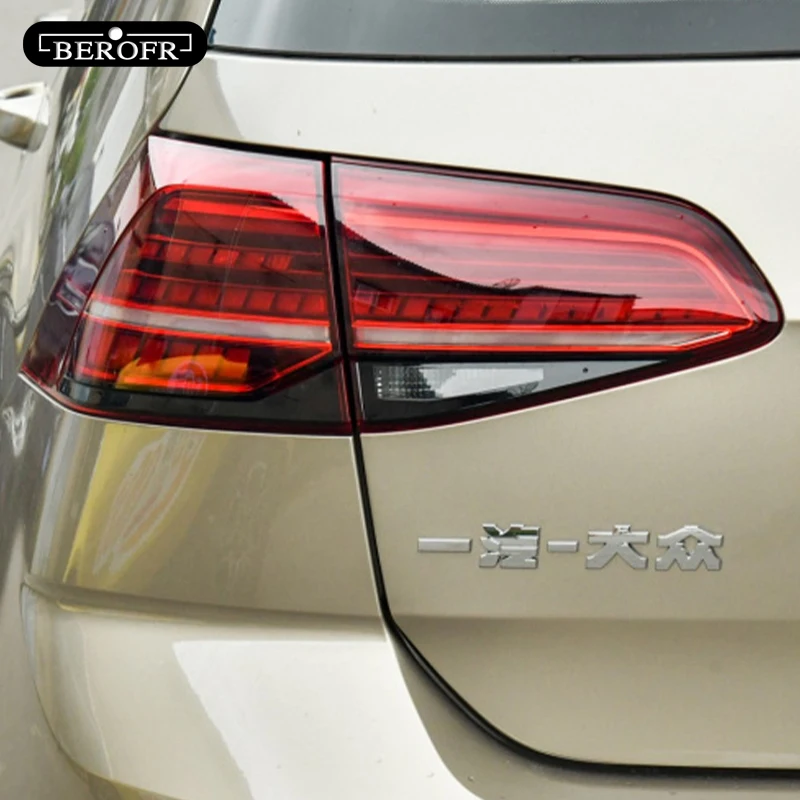 سيارة العلوي تينت الأسود طبقة رقيقة واقية الضوء الخلفي شفافة ملصق من البولي يوريثان ل Volkswagen VW Golf 7 8 MK7 2014-2022 اكسسوارات #6